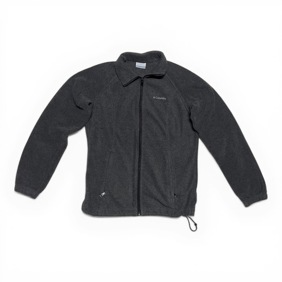 Columbia Jackets & Blazers - Columbia Fleece Jacket Women Size S Charcoal Gray Excellent Full Zip Outdoor
